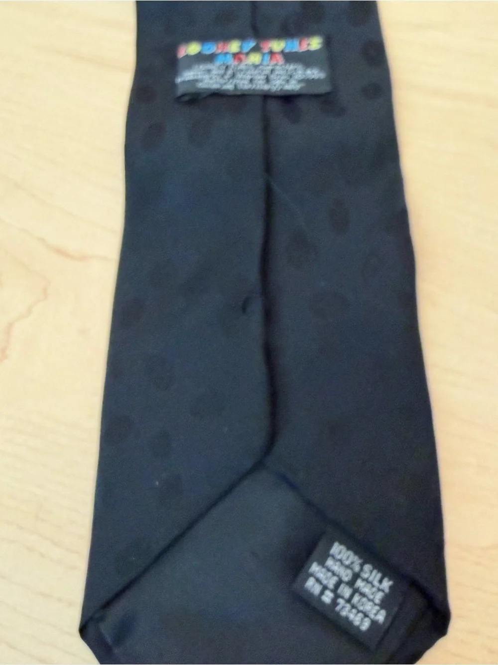Warner Bros Black Tie with Colorful Looney Tunes Characters
